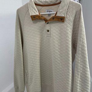 Men's Quilted Snap Pullover Sweatshirt - Goodfellow